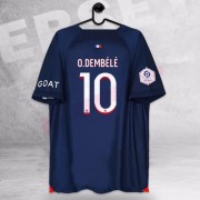 Fotballdrakter Paris Saint Germain PSG 2023-24 Ousmane Dembele 10 Hjemme Draktsett..